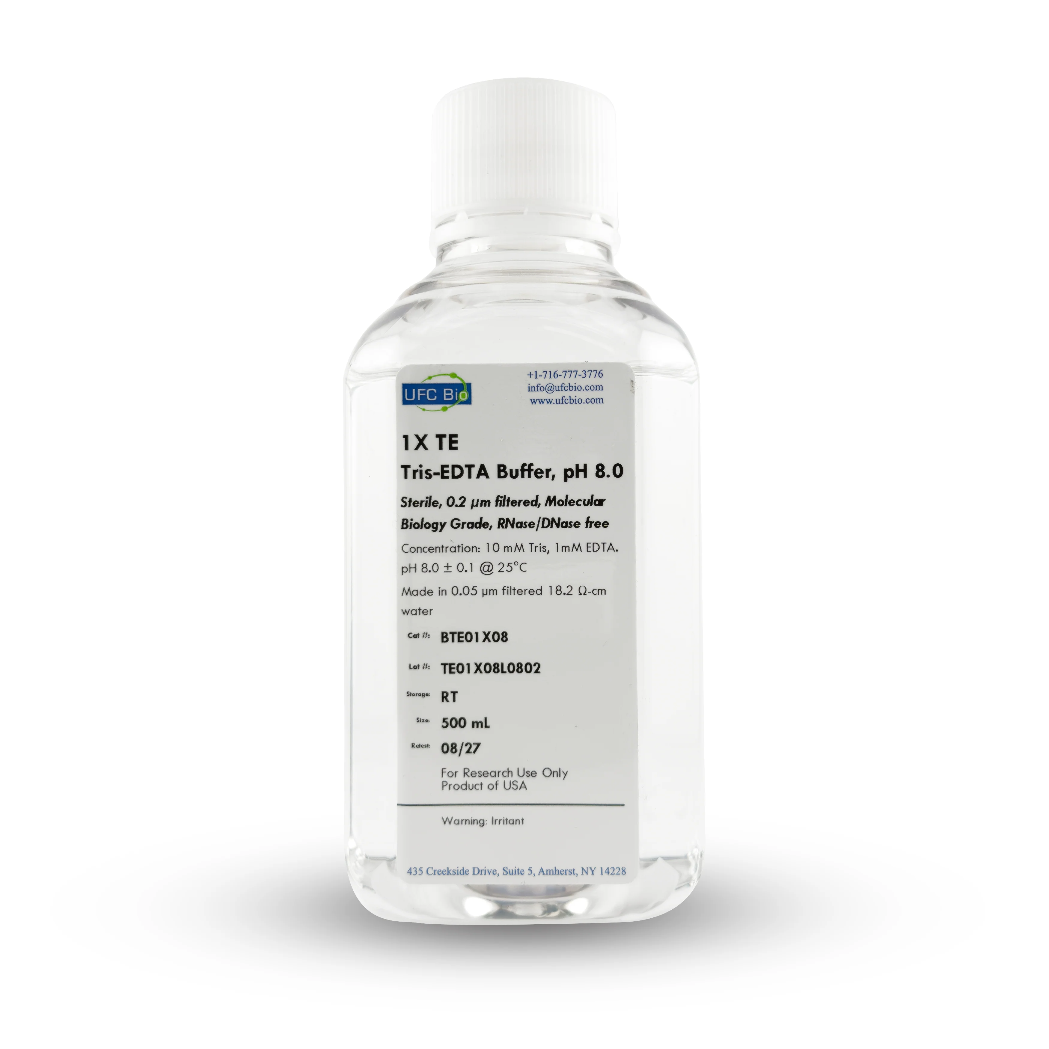 1X TE (Tris-EDTA) Buffer, 500 mL - Image 3