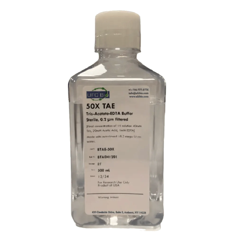 50X TAE Buffer - Tris Acetate EDTA Buffer, 500 mL