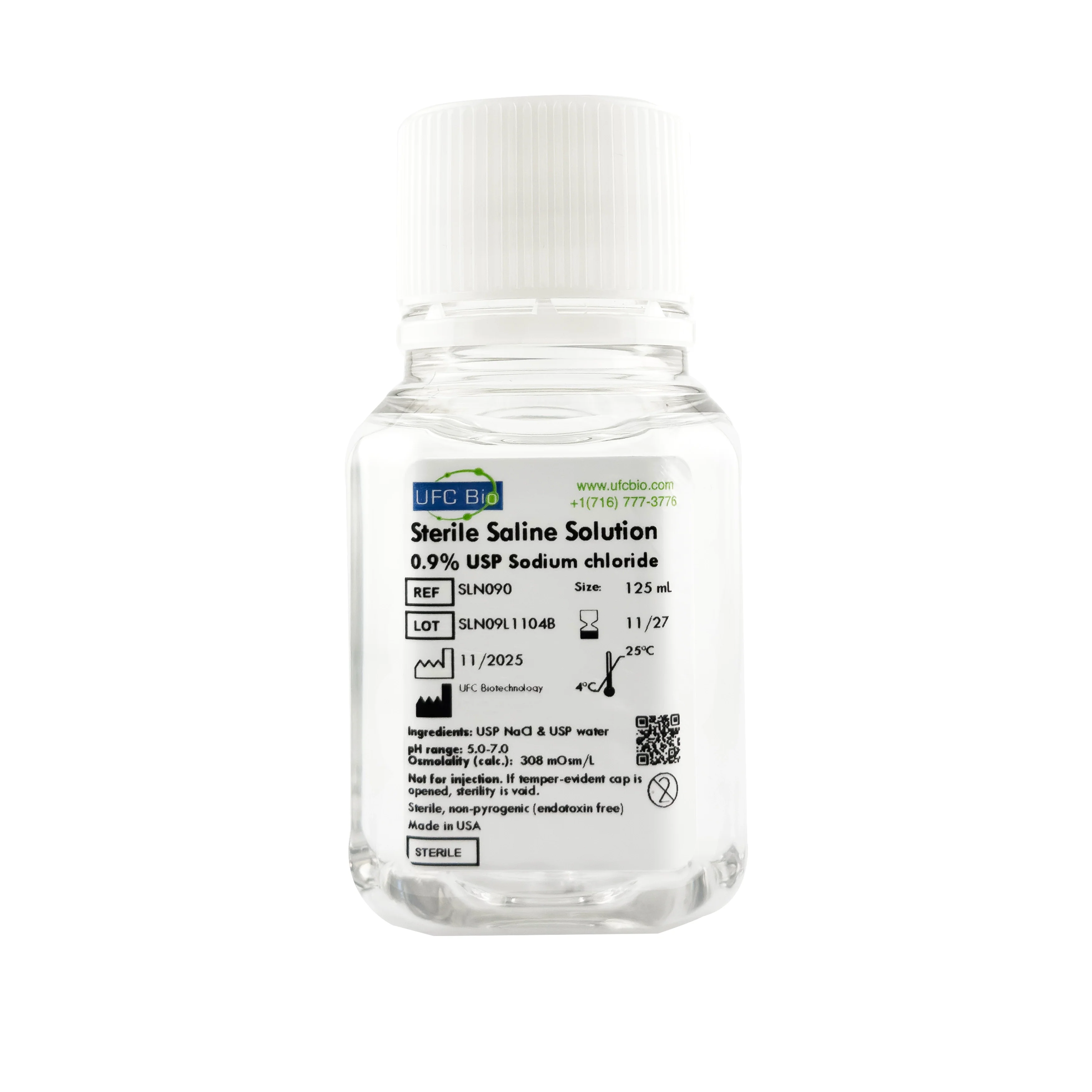 Sterile Saline Solution, 0.9% - USP Grade - RNase/DNase Free - Image 15